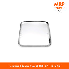 Hammered Square Tray - Robusto