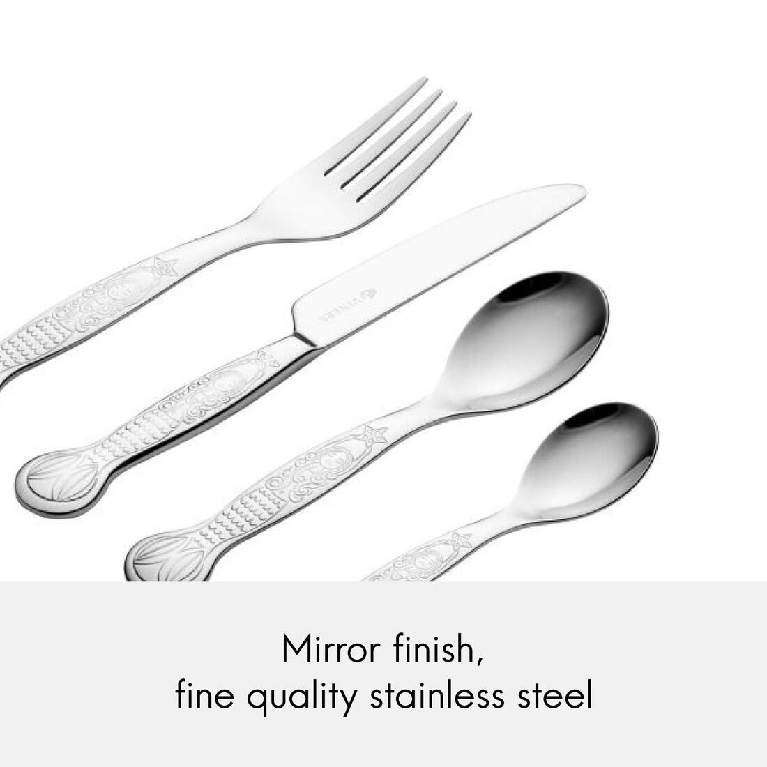 4 PCS Kids Cutlery Set Mermaid