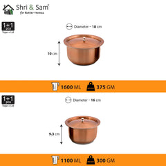Stainless Steel Copper Tope Set