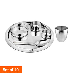 Hammered Thali Set - King