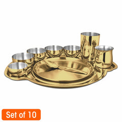 Small Thali Set - Nifty PVD GOLD