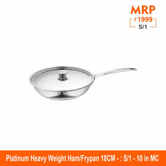 Heavy Weight Hammered Frypan - Platinum