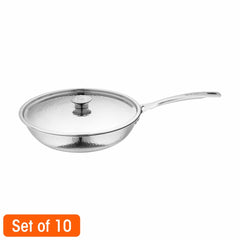 Heavy Weight Hammered Frypan - Platinum