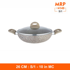Rockline - Kadhai with Glass Lid