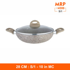 Rockline - Kadhai with Glass Lid