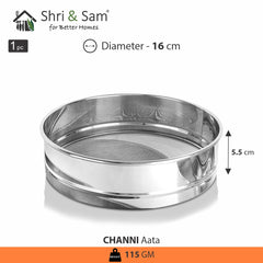 Stainless Steel Aata Channi