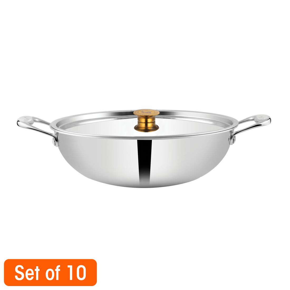 Triplica - Kadhai with Stainless Steel Lid