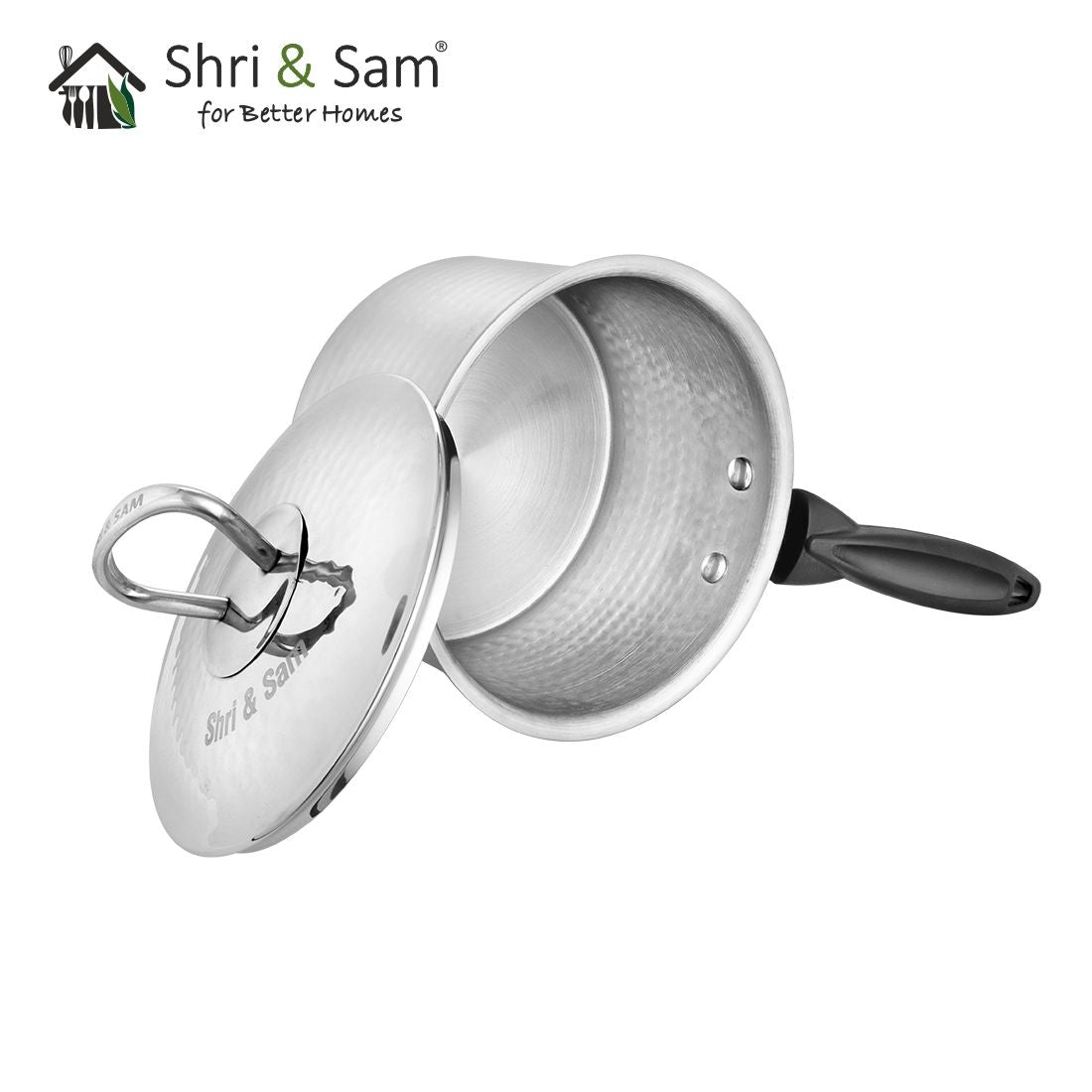 430 Hammered Sauce Pan with Lid