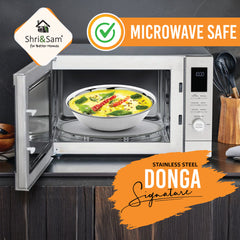 Stainless Steel Medium Donga Signature - Shiny