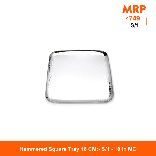 Hammered Square Tray - Robusto