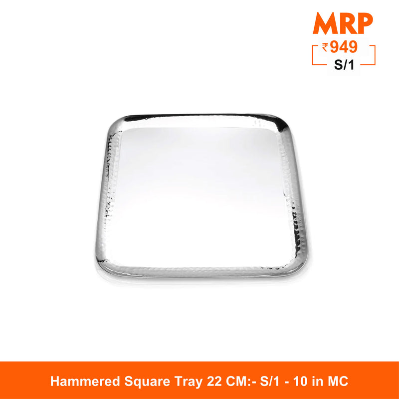 Hammered Square Tray - Robusto