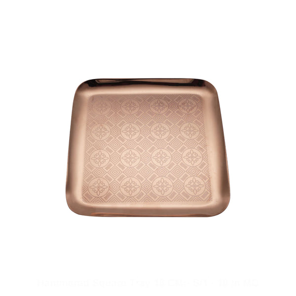 PVD Rose Gold with Laser Square Tray - Robusto