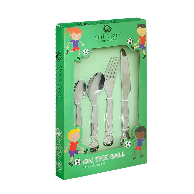 4 PCS Kids Cutlery Set On the Ball