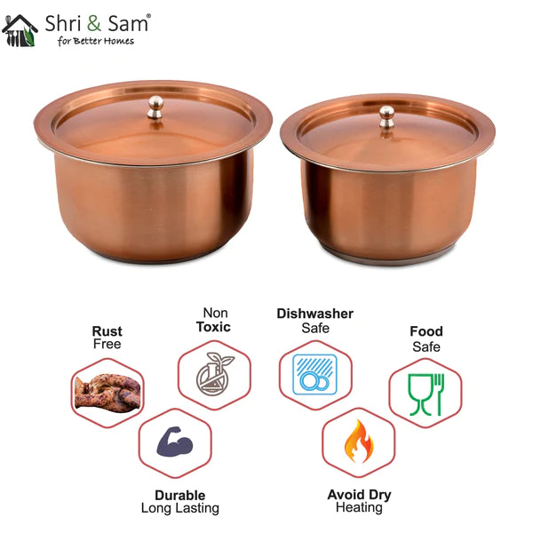 Stainless Steel Copper Tope Set
