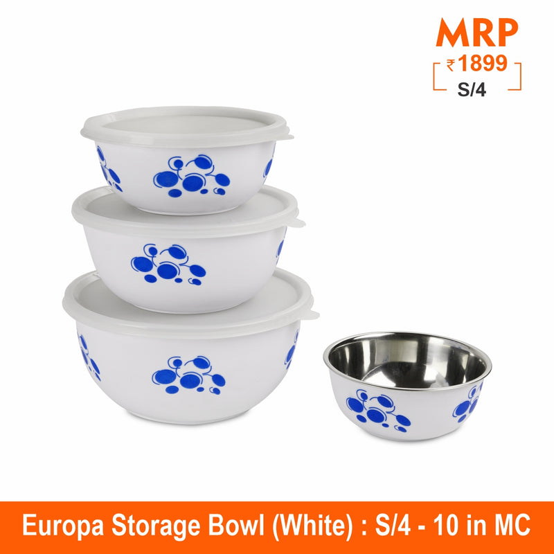 4 PCS Europa Storage Bowl - Microwave friendly