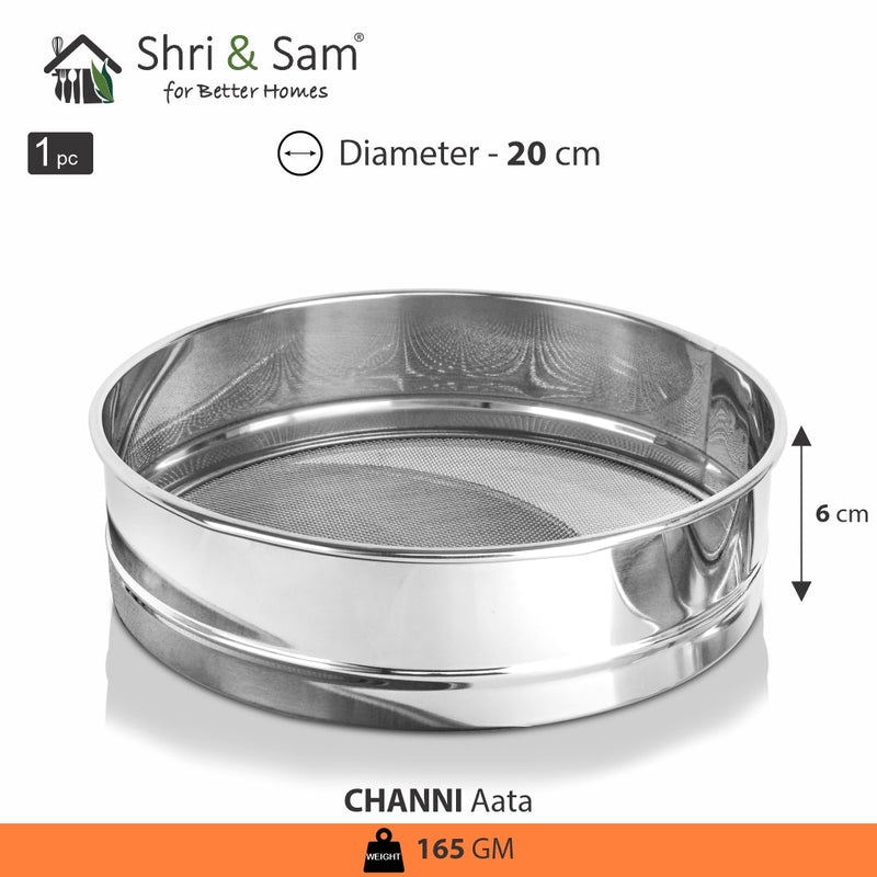Stainless Steel Aata Channi