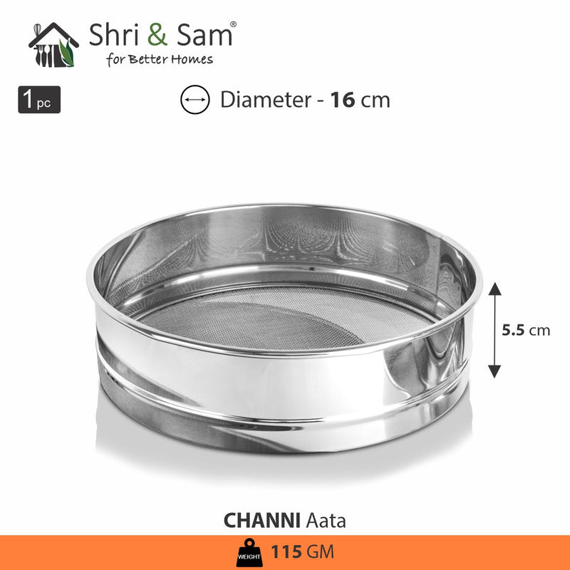 Stainless Steel Aata Channi