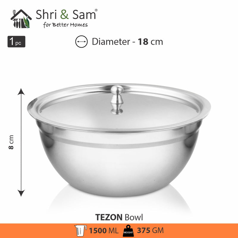Stainless Steel Bowl Serving Set Tezon