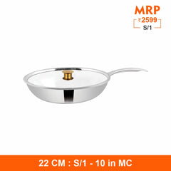 Triplica - Frypan with Stainless Steel Lid