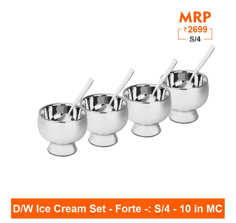 4 PCS D/W Ice Cream Set - Forte