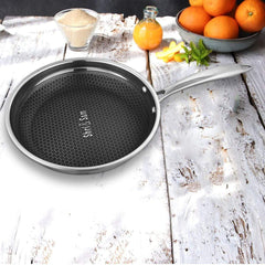 JAGDAMBA CUTLERY LIMITED Cookware Fry Pan - Linocut Triply