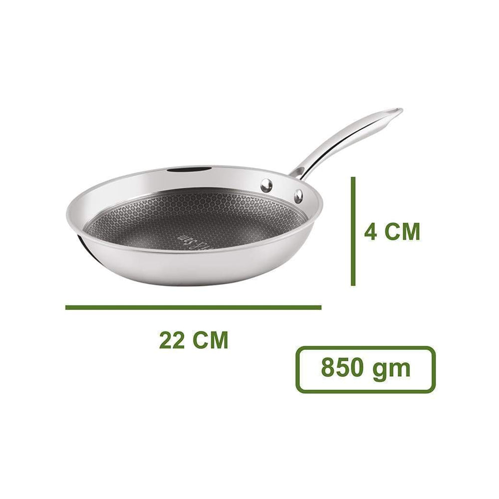 Jagdamba Cutlery Pvt Ltd. Cookware Fry Pan - Linocut Triply