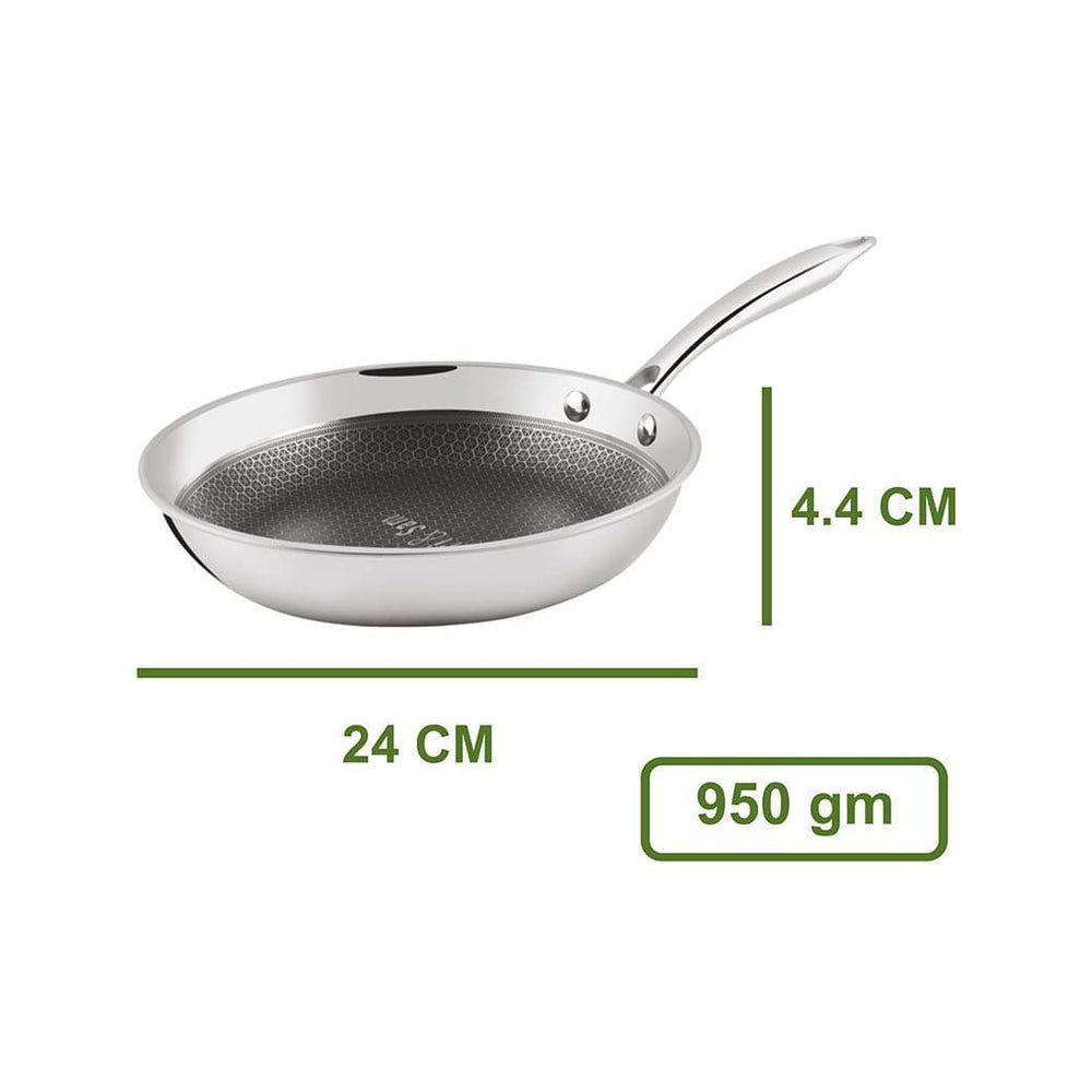 Jagdamba Cutlery Pvt Ltd. Cookware Fry Pan - Linocut Triply